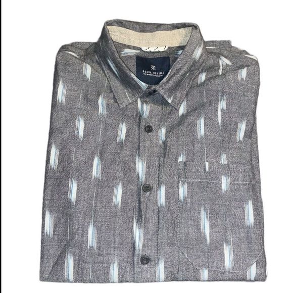 Roark Other - Roark Revival Men's Casual Button Down Long Sleeve Shirt Size Small Light Gray